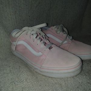Womens Blush Pink Vans Sneakers